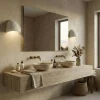 Applique blanche design organique 30 cm NOXIS