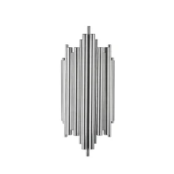 Applique design argent, structure graphique H. 50 cm SFAX
