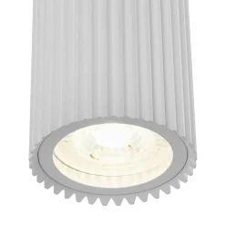 Applique design blanche – cylindre cranté vertical TAVA