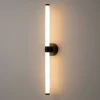Applique moderne avec LED - tige noire et blanc DELMAR