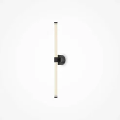 Applique moderne avec LED - tige noire et blanc DELMAR