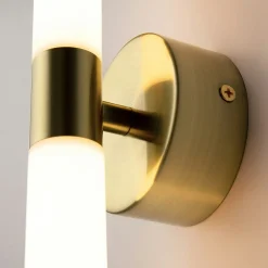 Applique moderne LED - tige dorée & blanc 35, 6 cm DELMAR