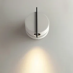 Applique murale blanche design – bloc rond orientable MESA
