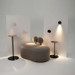 Applique murale blanche design – bloc rond orientable MESA