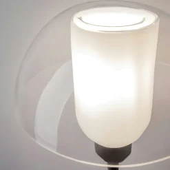 Applique murale blanche rétro – dôme verre & opalin WINDER