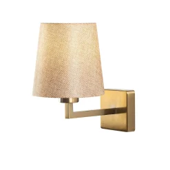 Applique murale classique, abat-jour beige ZURICH
