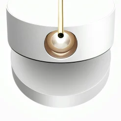 Applique murale design blanche & or – bloc rond orientable MESA