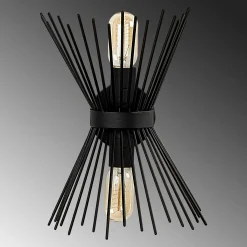 Applique murale design noire, forme sablier SINOP