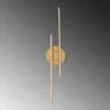 Applique murale LED design, 2 tiges dorées 86 cm VIESTE
