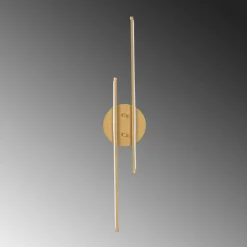 Applique murale LED design, 2 tiges dorées 86 cm VIESTE