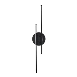 Applique murale LED design, 2 tiges noires 86 cm VIESTE