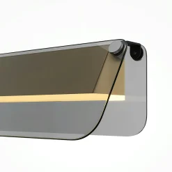 Applique murale LED grise avec volet horizontal 30 cm MINA