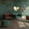 Applique murale moderne à cadran doré ⌀45 cm LAUREL