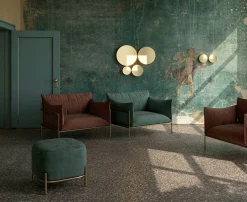 Applique murale moderne à cadran doré ⌀45 cm LAUREL