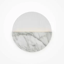 Applique murale moderne – disque marbre strié ⌀30 cm LAUREL