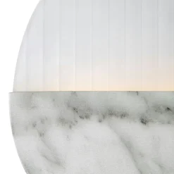 Applique murale moderne – disque marbre strié ⌀30 cm LAUREL