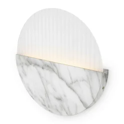 Applique murale moderne – disque marbre strié ⌀30 cm LAUREL