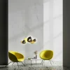 Applique murale moderne, galets dorés brillants et mats ELY