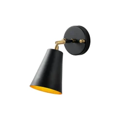 Applique murale moderne noire, abat-jour orientable SFAX