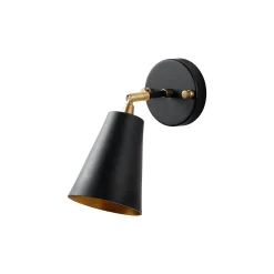 Applique murale moderne noire, abat-jour orientable SFAX