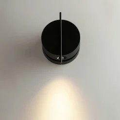Applique murale noire design – bloc rond orientable MESA