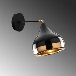 Applique murale orientable noir & cuivré, moderne chic SILE