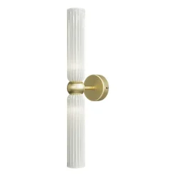 Applique rétro en verre dépoli, forme sablier fin SOLANA