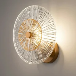 Applique rétro en verre - forme soleil stylisé YUMA
