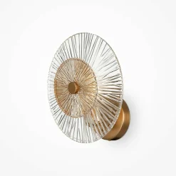 Applique rétro en verre - forme soleil stylisé YUMA