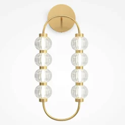 Applique rétro - perles ciselées en verre sur cadre ovale BELLA