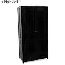 Armoire exotique hévéa 100x195cm GALA