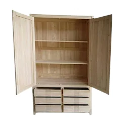 Armoire hévéa 6 tiroirs 100x175cm GALA