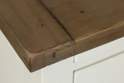 Armoire penderie blanche bois recyclé 107 cm BRISTOL