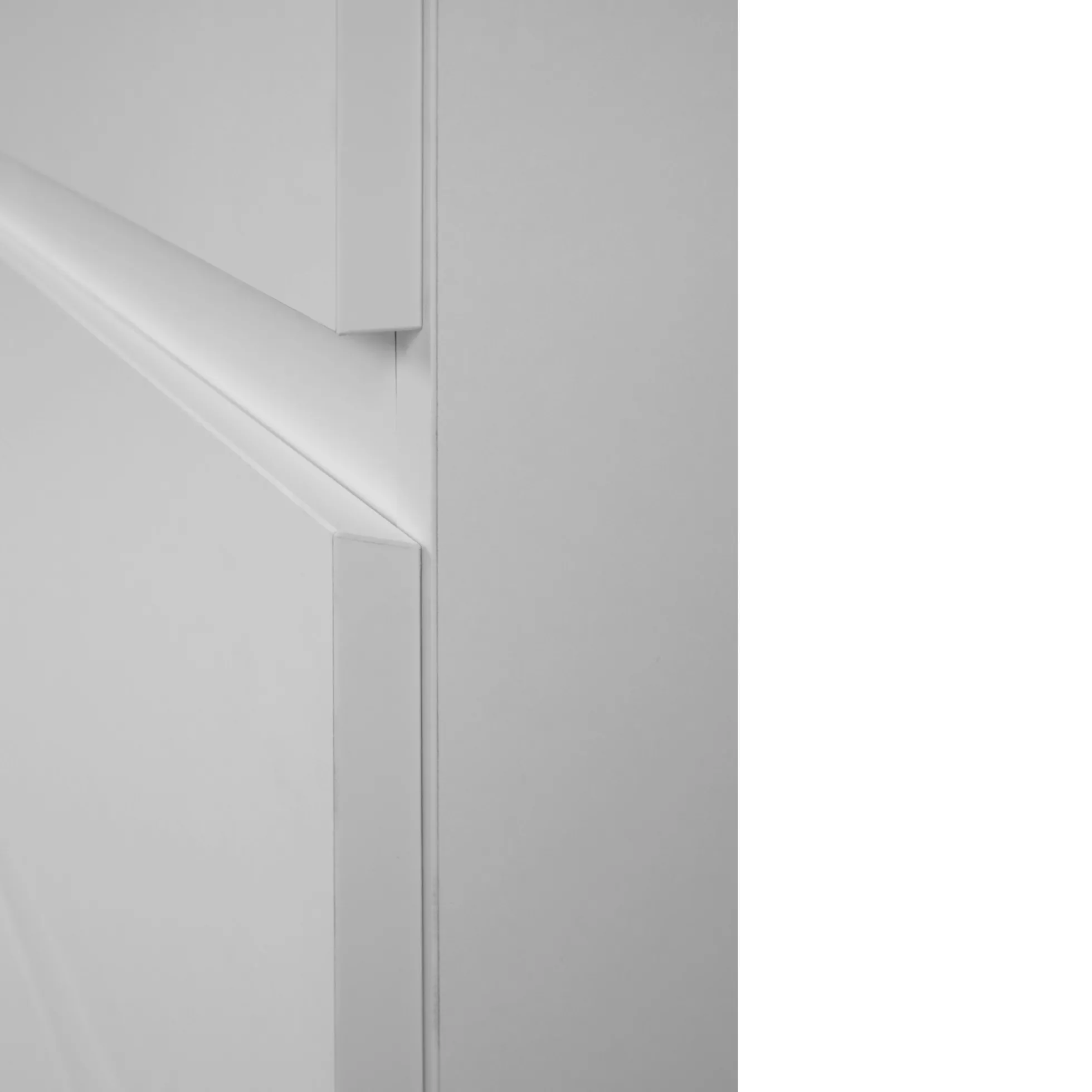 Armoire penderie blanche 2 portes 2 tiroirs ALVA