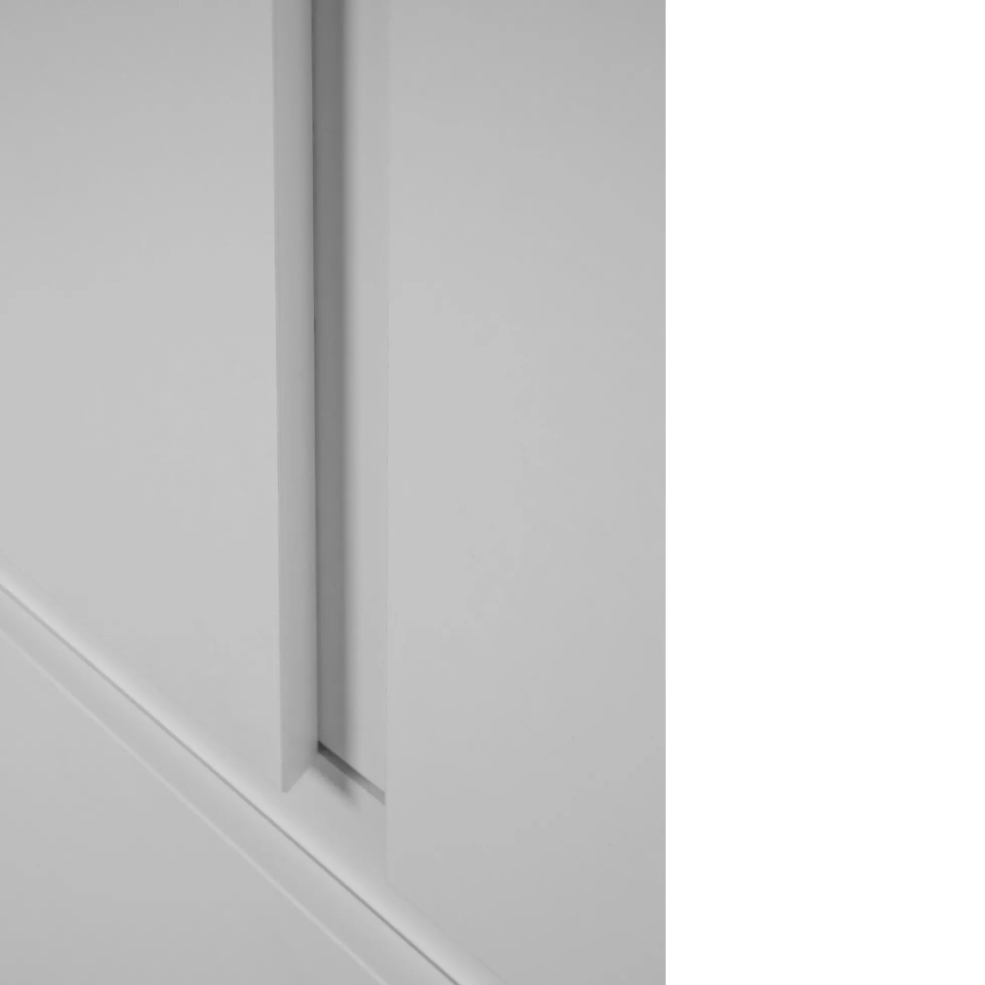 Armoire penderie blanche 2 portes 2 tiroirs ALVA