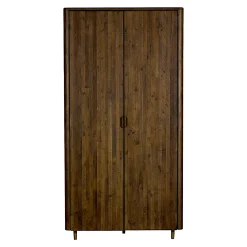Armoire penderie bois recyclé brun QUEENSTOWN