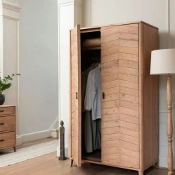 Armoire penderie en bois recyclé FSC HANOI