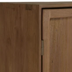 Armoire 2 portes 90x200cm en bois de teck recyclé SWING