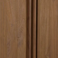Armoire 2 portes 90x200cm en bois de teck recyclé SWING