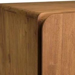 Armoire 2 portes 80x195cm en bois de teck recyclé SWING