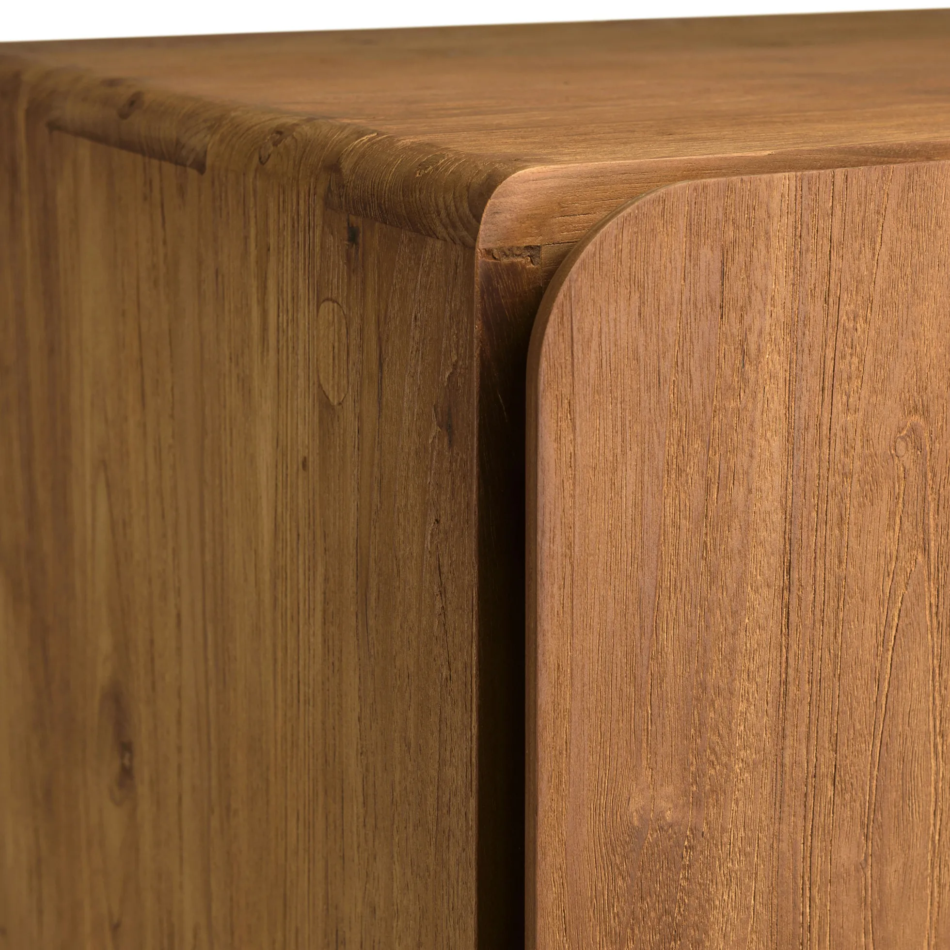Armoire 2 portes 80x195cm en bois de teck recyclé SWING