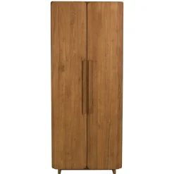Armoire 2 portes 80x195cm en bois de teck recyclé SWING