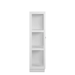 Armoire vitrée blanche 2 portes RAVEN