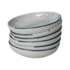 Assiette dessert bleus dégradés céramique (lot de 6) EFIRA