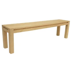 Banc bois moderne hévéa 160cm OLGA