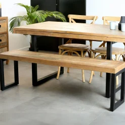 Banc bois recyclé 155cm BRISBANE