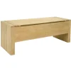 Banc coffre hévéa 118cm HELENA