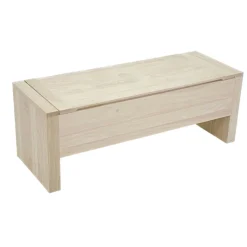 Banc coffre hévéa 118cm HELENA