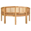 Banc de jardin arrondi en bois de teck 150 cm MENDOZA
