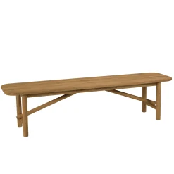Banc de jardin 180 cm en teck recyclé ORIA